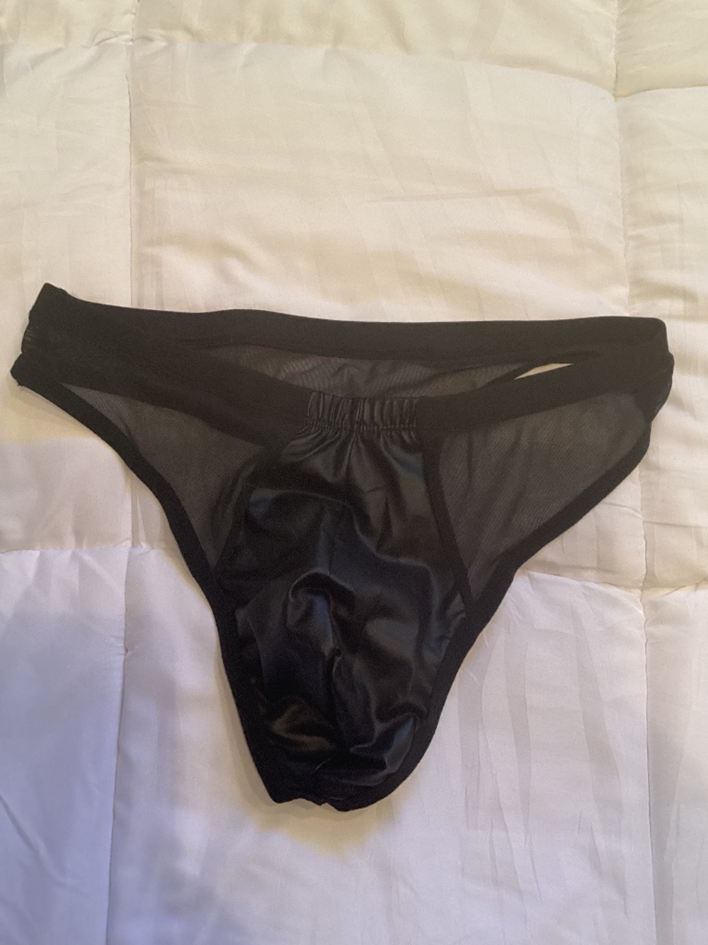 Sexy black mesh side thong medium - Picture 2 of 7